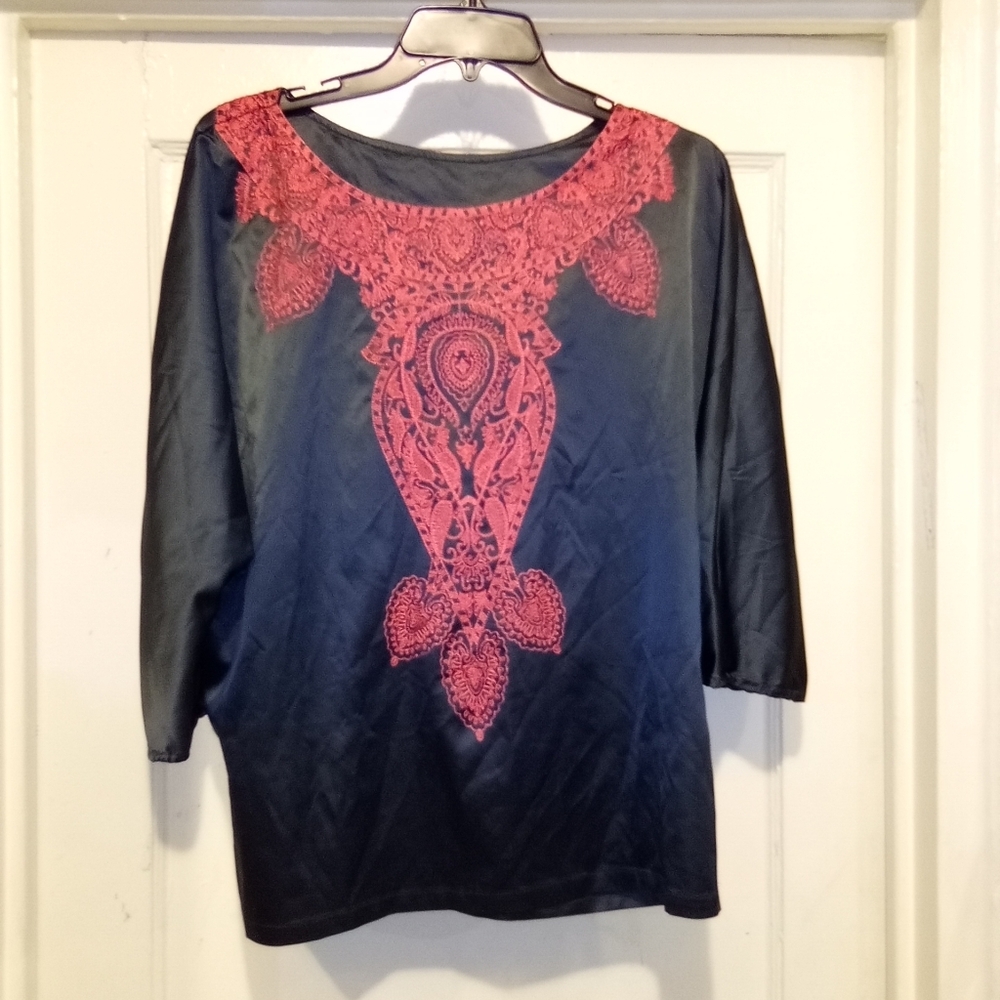 "Kenar" Bohemian Silk Blouse - image 1